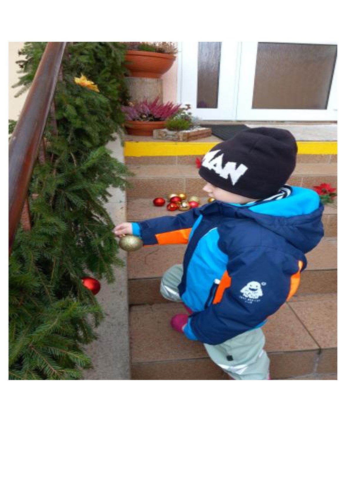 Adventní zdobení školky