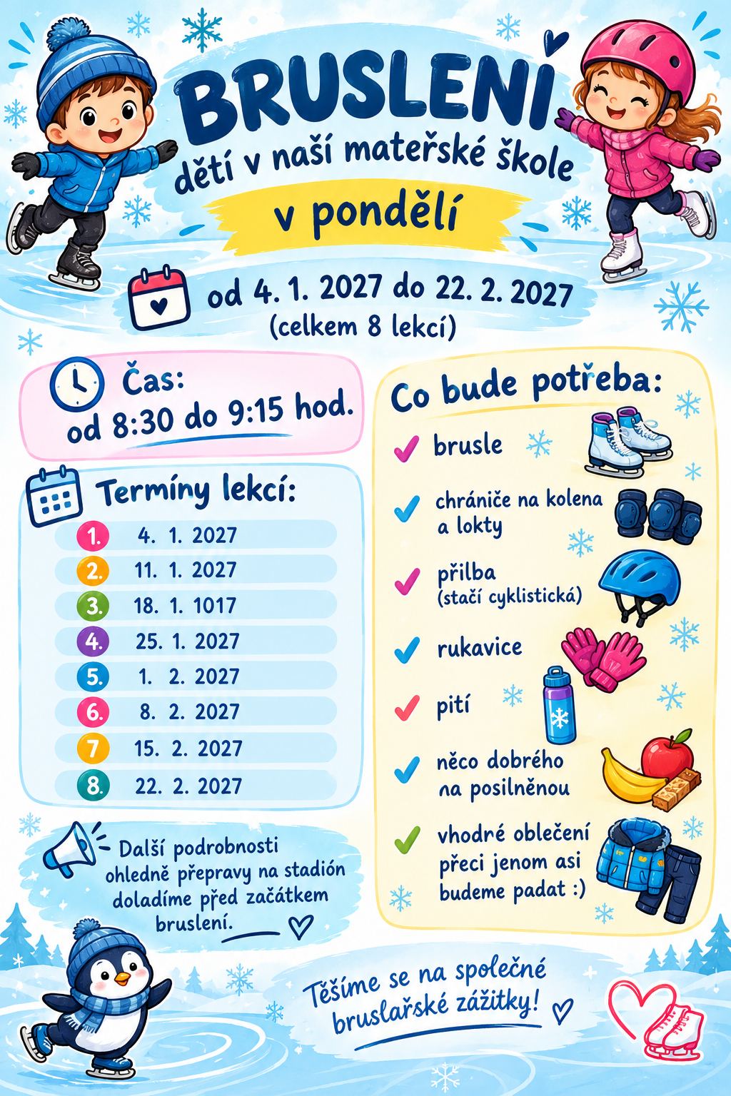 Bruslení - Hurá na led