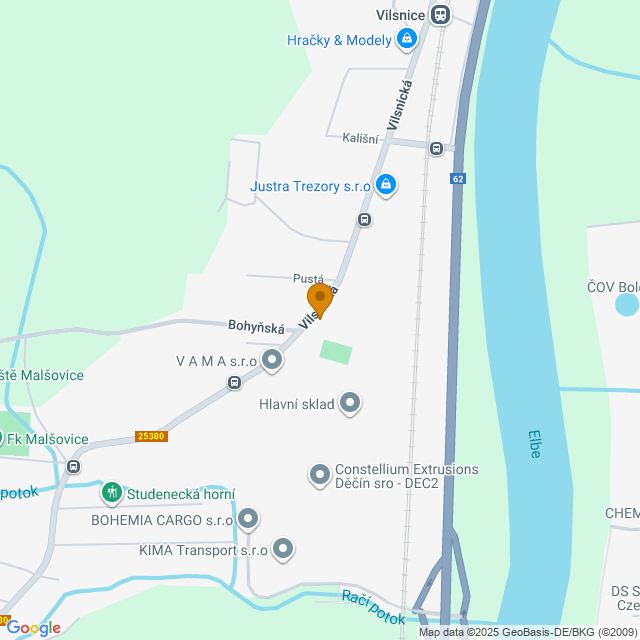 Obrázek mapy, kde se nachází škola